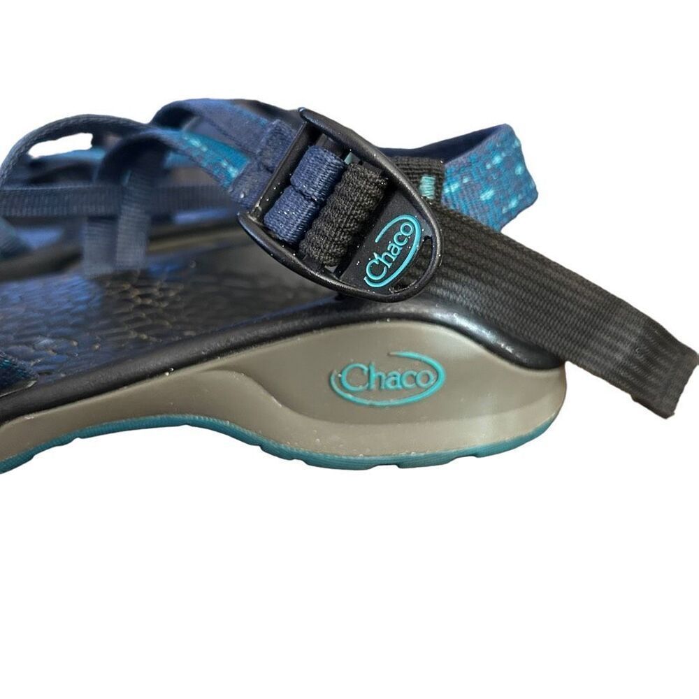 Chaco Z Cloud X2 Toe Strap Classic Sandals Blue Size 7 - Picture 6 of 10